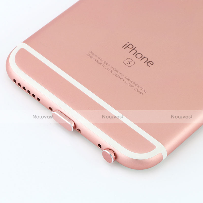 Anti Dust Cap Lightning Jack Plug Cover Protector Plugy Stopper Universal J04 for Apple iPad 4 Rose Gold