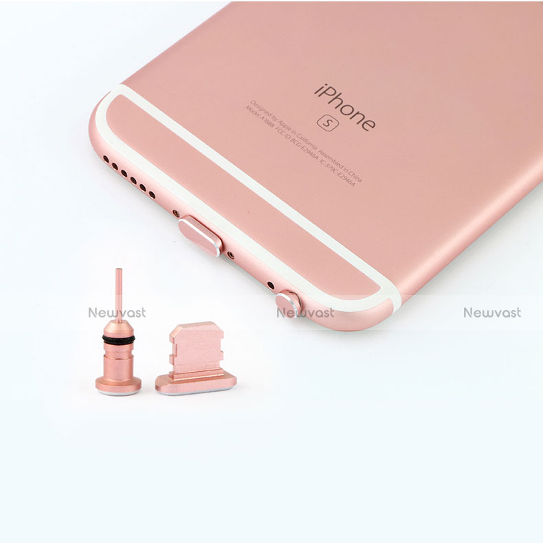 Anti Dust Cap Lightning Jack Plug Cover Protector Plugy Stopper Universal J04 for Apple iPad 4 Rose Gold