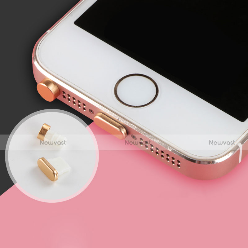 Anti Dust Cap Lightning Jack Plug Cover Protector Plugy Stopper Universal J05 for Apple iPad 10.2 (2020) Rose Gold