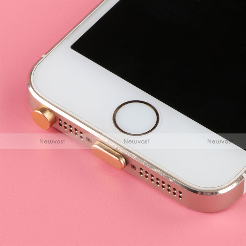 Anti Dust Cap Lightning Jack Plug Cover Protector Plugy Stopper Universal J05 for Apple iPad Air 2 Rose Gold