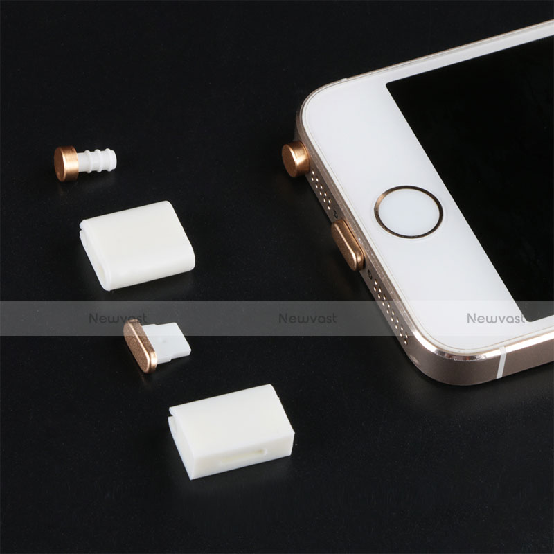 Anti Dust Cap Lightning Jack Plug Cover Protector Plugy Stopper Universal J05 for Apple iPhone 6 White
