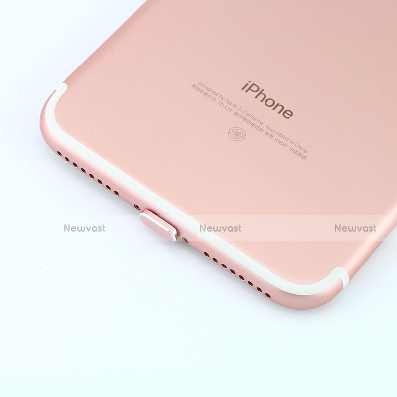 Anti Dust Cap Lightning Jack Plug Cover Protector Plugy Stopper Universal J06 for Apple iPad Pro 11 (2018) Rose Gold