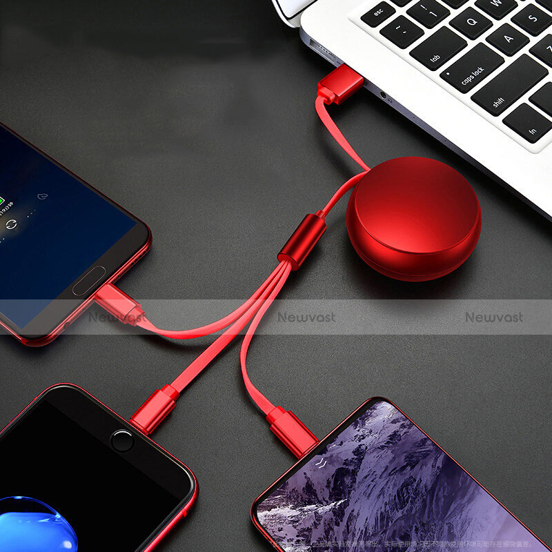 Charger Lightning USB Data Cable Charging Cord and Android Micro USB C09 for Apple iPhone XR