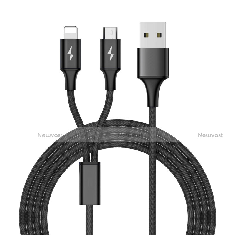 Charger Lightning USB Data Cable Charging Cord and Android Micro USB ML05