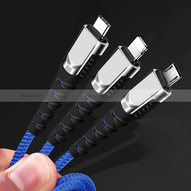 Charger Lightning USB Data Cable Charging Cord and Android Micro USB Type-C 5A H03 for Apple iPhone 15 Pro