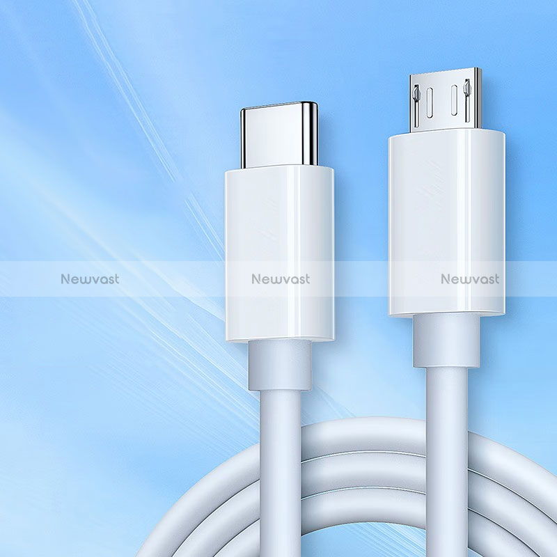 Charger Micro USB Data Cable Charging Cord Android Universal 2A H02 for Apple iPad Air 5 10.9 (2022) White