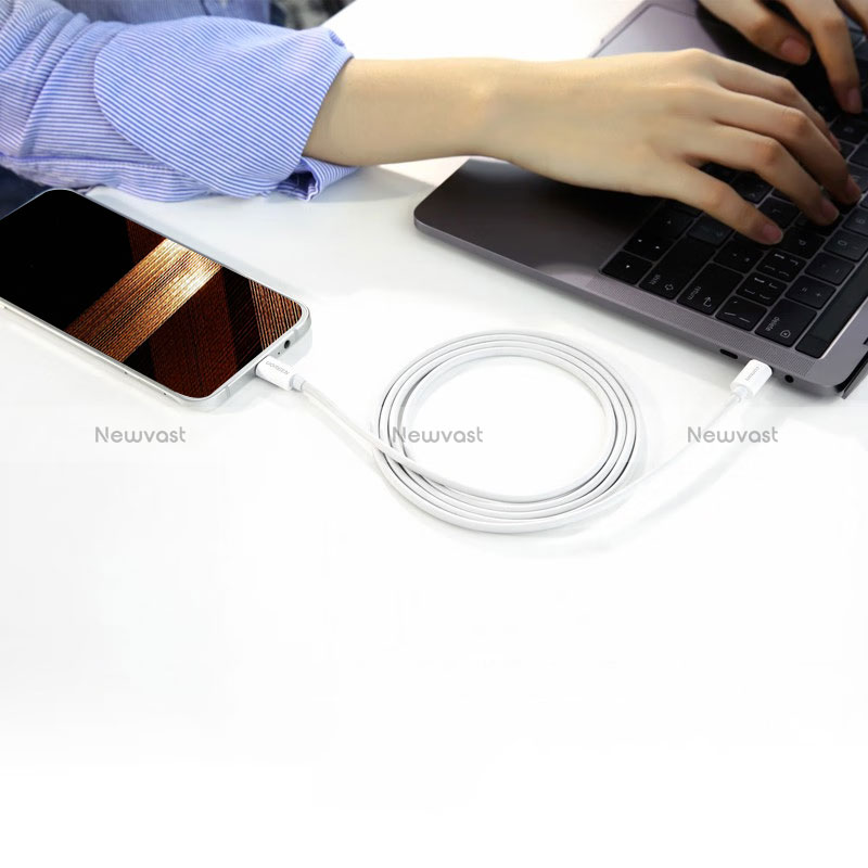 Charger Micro USB Data Cable Charging Cord Android Universal 2A H02 for Apple iPhone 15 White