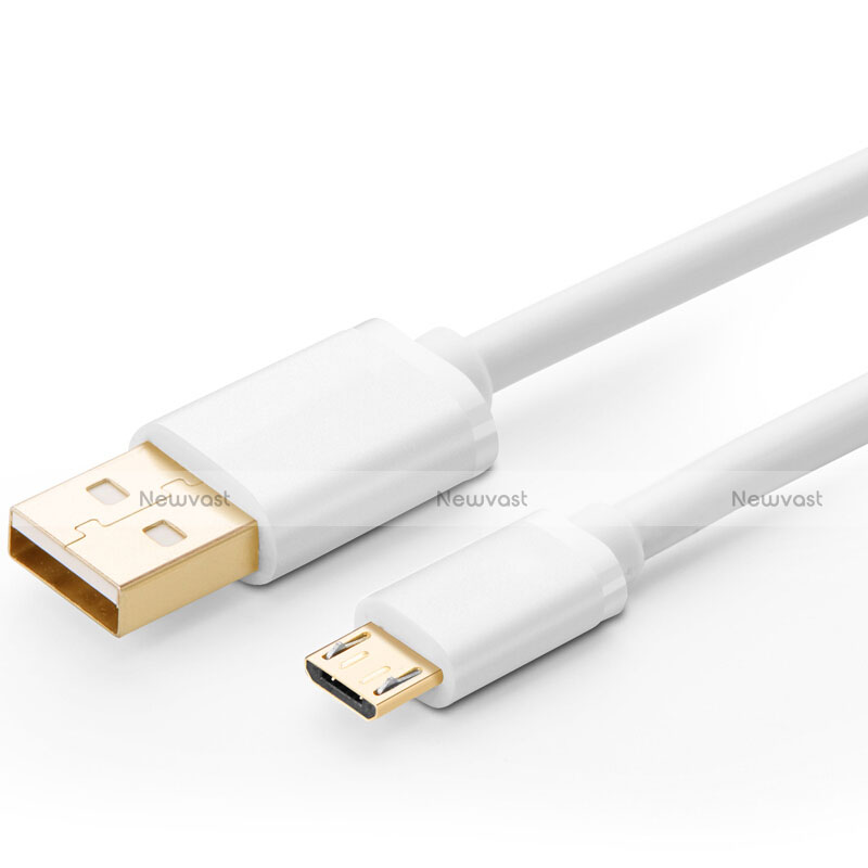 Charger Micro USB Data Cable Charging Cord Android Universal A01 White