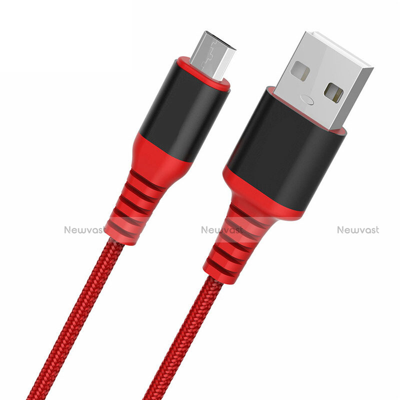 Charger Micro USB Data Cable Charging Cord Android Universal A06 Red