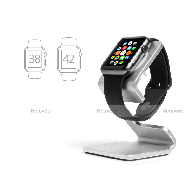 Charger Stand Holder Charging Docking Station C01 for Apple iWatch 38mm Silver