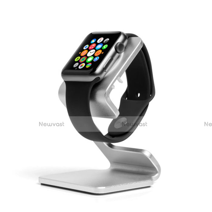 Charger Stand Holder Charging Docking Station C01 for Apple iWatch 38mm Silver