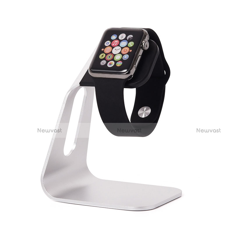 Charger Stand Holder Charging Docking Station C02 for Apple iWatch 38mm Silver