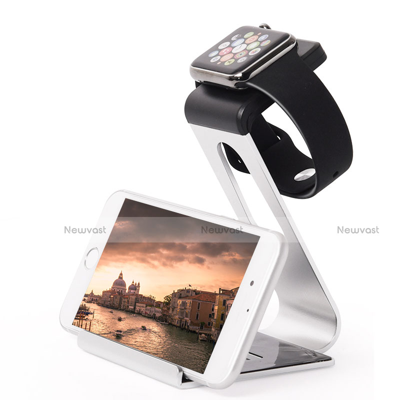 Charger Stand Holder Charging Docking Station C02 for Apple iWatch 4 40mm Silver