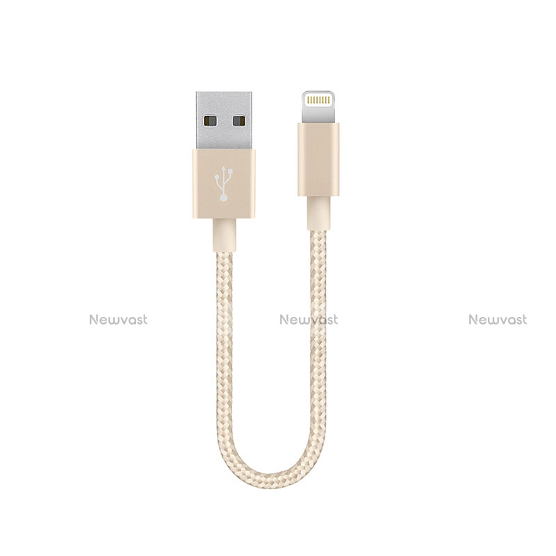Charger USB Data Cable Charging Cord 15cm S01 for Apple iPad Pro 12.9 Gold
