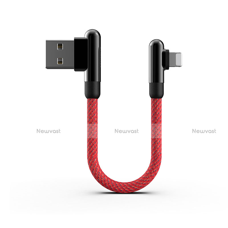 Charger USB Data Cable Charging Cord 20cm S02 for Apple iPad Mini Red