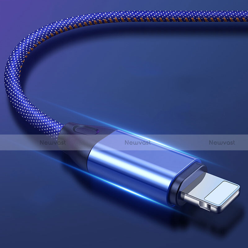Charger USB Data Cable Charging Cord C04 for Apple iPad Air 2 Blue
