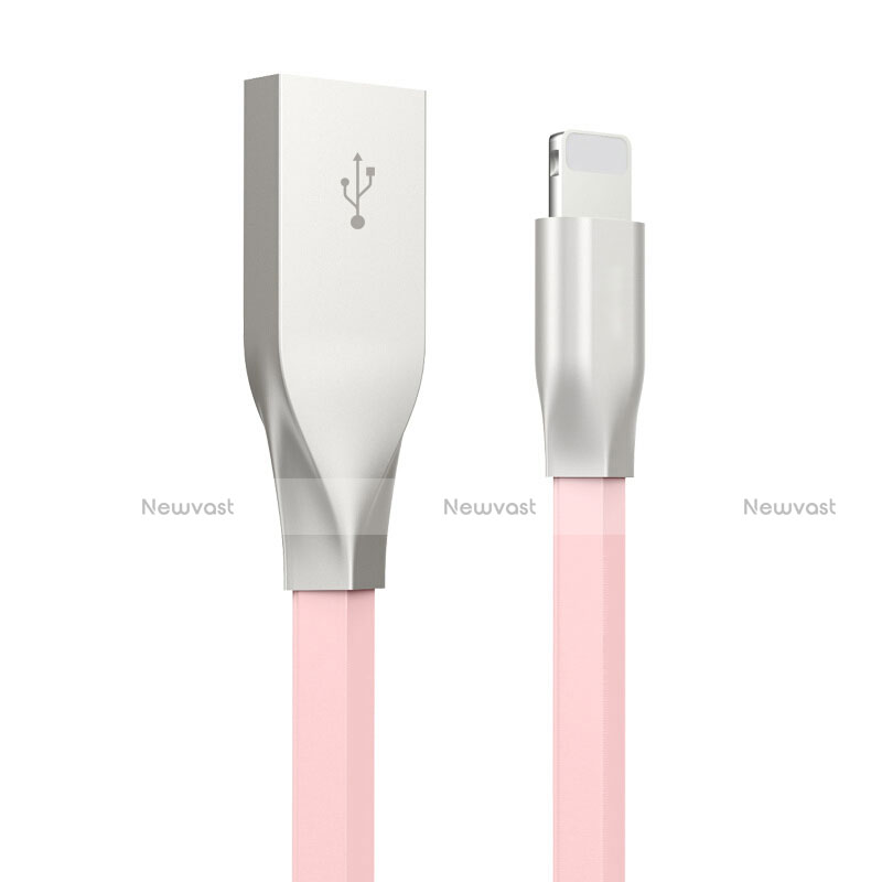 Charger USB Data Cable Charging Cord C05 for Apple iPhone Xs Max Pink