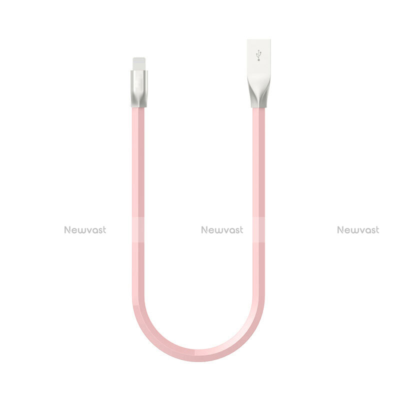 Charger USB Data Cable Charging Cord C06 for Apple iPhone Xs Max Pink