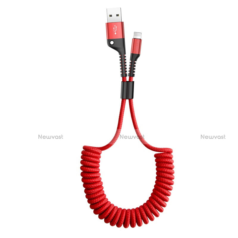 Charger USB Data Cable Charging Cord C08 for Apple iPhone Xs Red