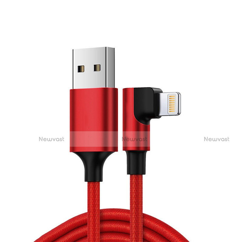 Charger USB Data Cable Charging Cord C10 for Apple iPhone Xs Max Red