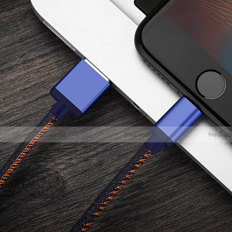 Charger USB Data Cable Charging Cord D01 for Apple iPhone 6 Blue