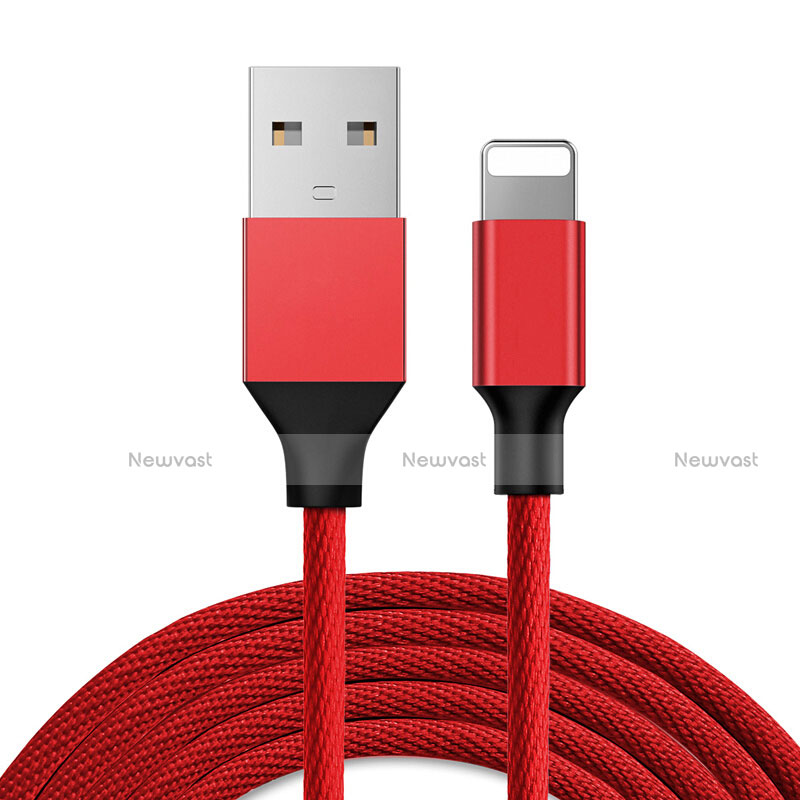 Charger USB Data Cable Charging Cord D03 for Apple iPad 3 Red