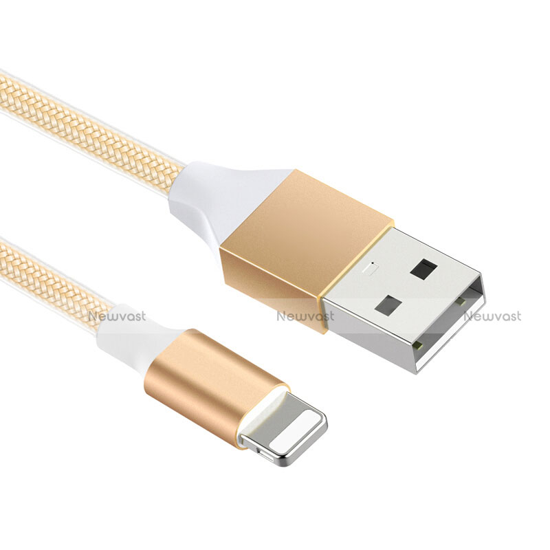 Charger USB Data Cable Charging Cord D04 for Apple iPad 3 Gold