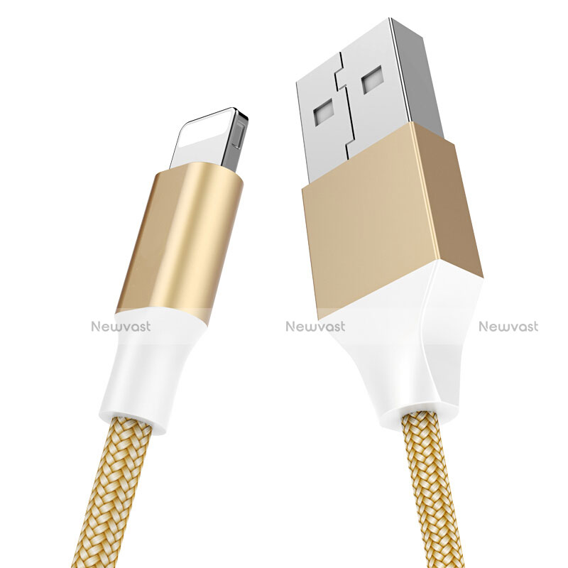 Charger USB Data Cable Charging Cord D04 for Apple iPad 3 Gold