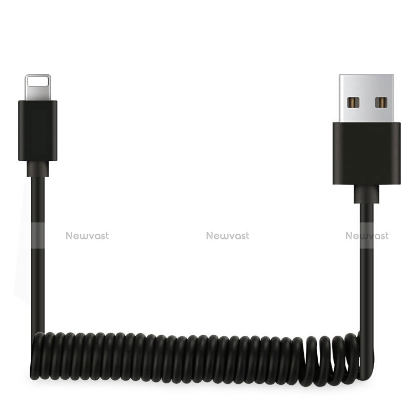 Charger USB Data Cable Charging Cord D08 for Apple iPhone 13 Black