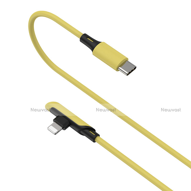 Charger USB Data Cable Charging Cord D10 for Apple iPhone Xs Yellow