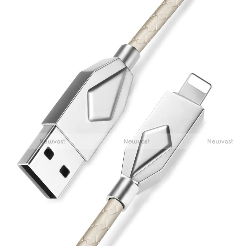 Charger USB Data Cable Charging Cord D13 for Apple iPhone 6 Plus Silver