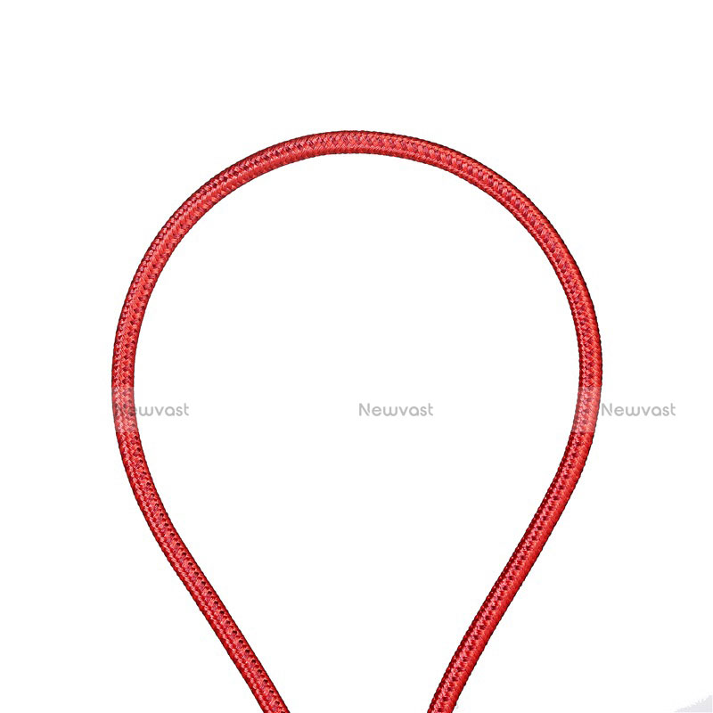 Charger USB Data Cable Charging Cord D14 for Apple iPhone 6 Plus Red