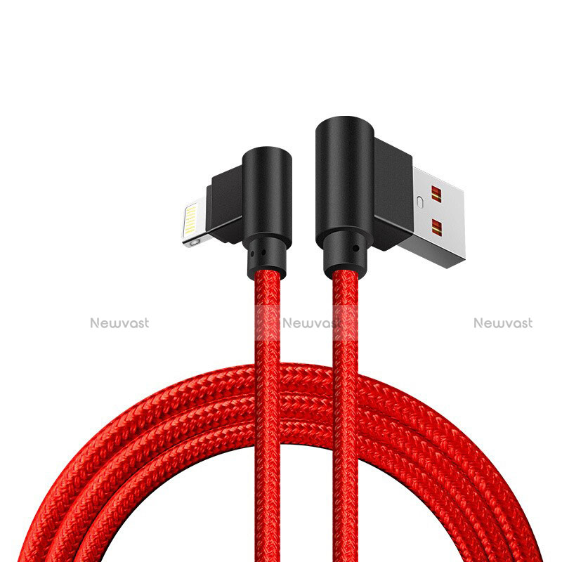 Charger USB Data Cable Charging Cord D15 for Apple iPad 10.2 (2020) Red