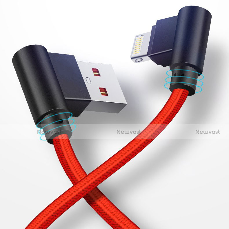 Charger USB Data Cable Charging Cord D15 for Apple iPad 2 Red