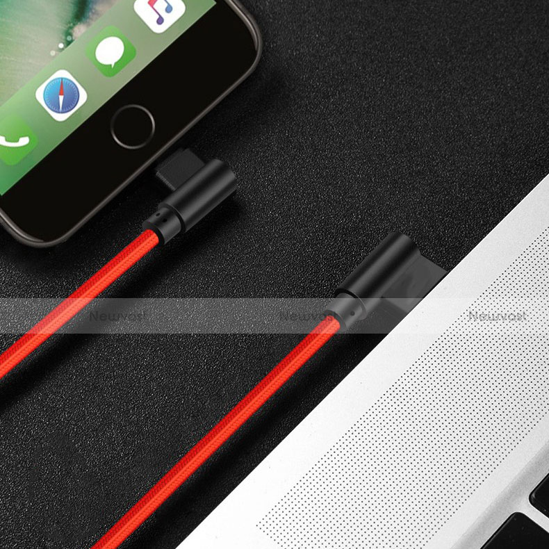 Charger USB Data Cable Charging Cord D15 for Apple iPhone 11 Pro Max Red