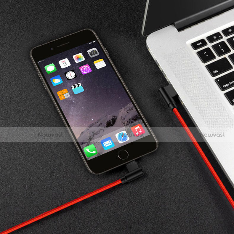 Charger USB Data Cable Charging Cord D15 for Apple iPhone 12 Red