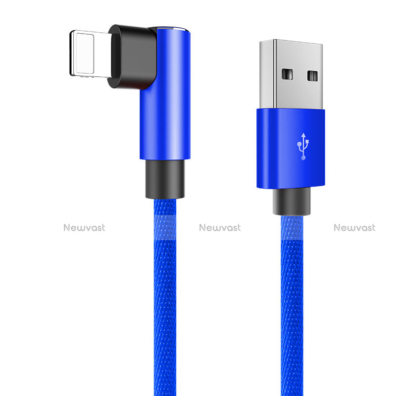 Charger USB Data Cable Charging Cord D16 for Apple iPad 10.2 (2020) Blue