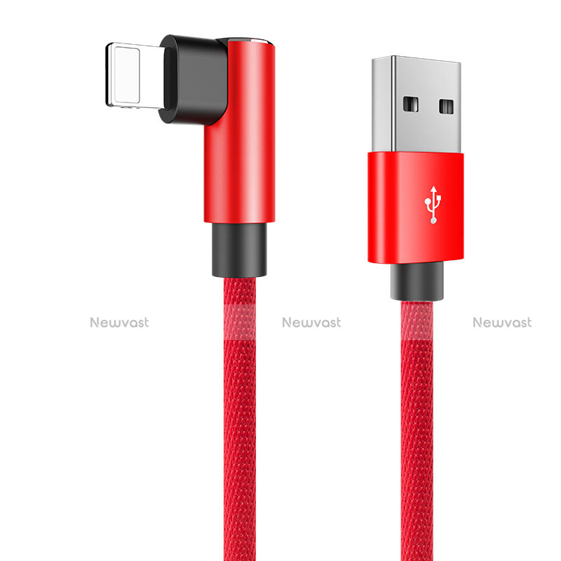 Charger USB Data Cable Charging Cord D16 for Apple iPhone Xs Max Red