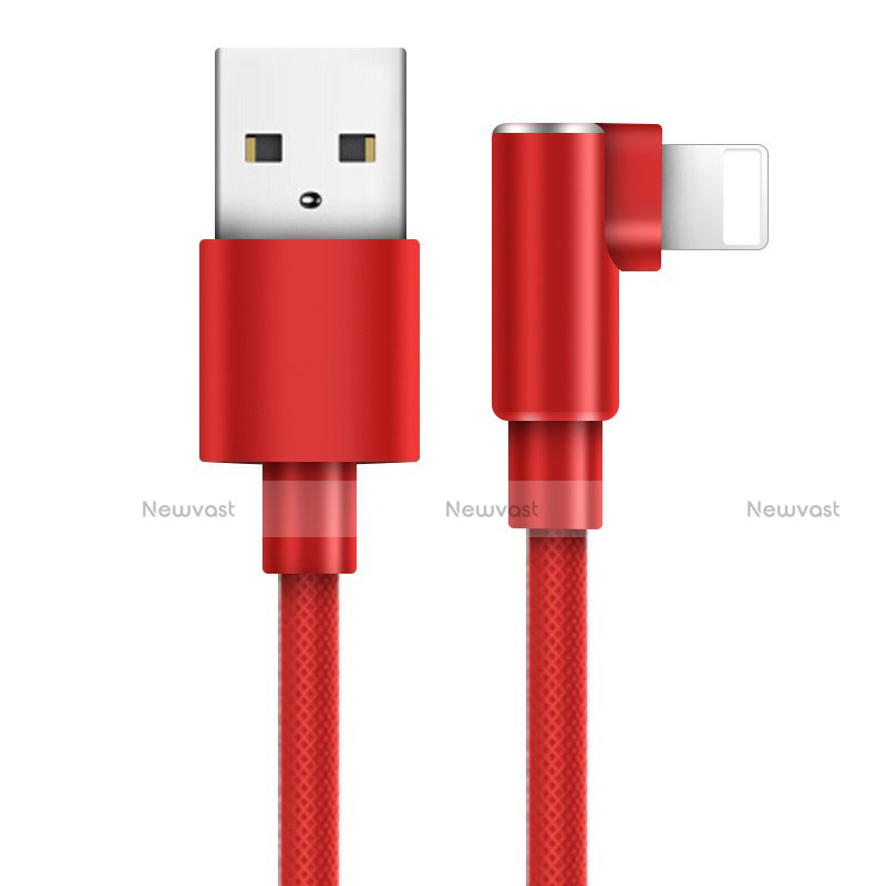 Charger USB Data Cable Charging Cord D17 for Apple iPad 10.2 (2020) Red