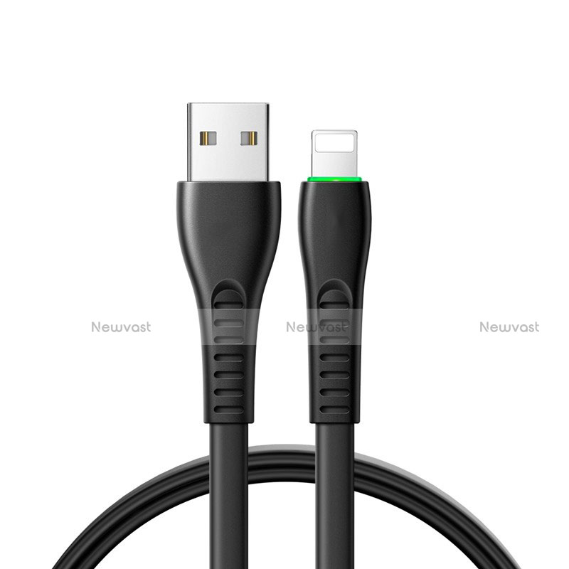 Charger USB Data Cable Charging Cord D20 for Apple iPhone 12 Max Black