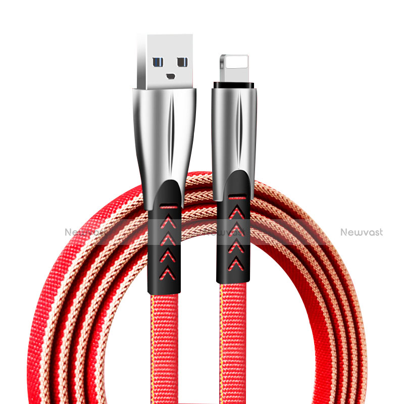 Charger USB Data Cable Charging Cord D25 for Apple iPad 3 Red