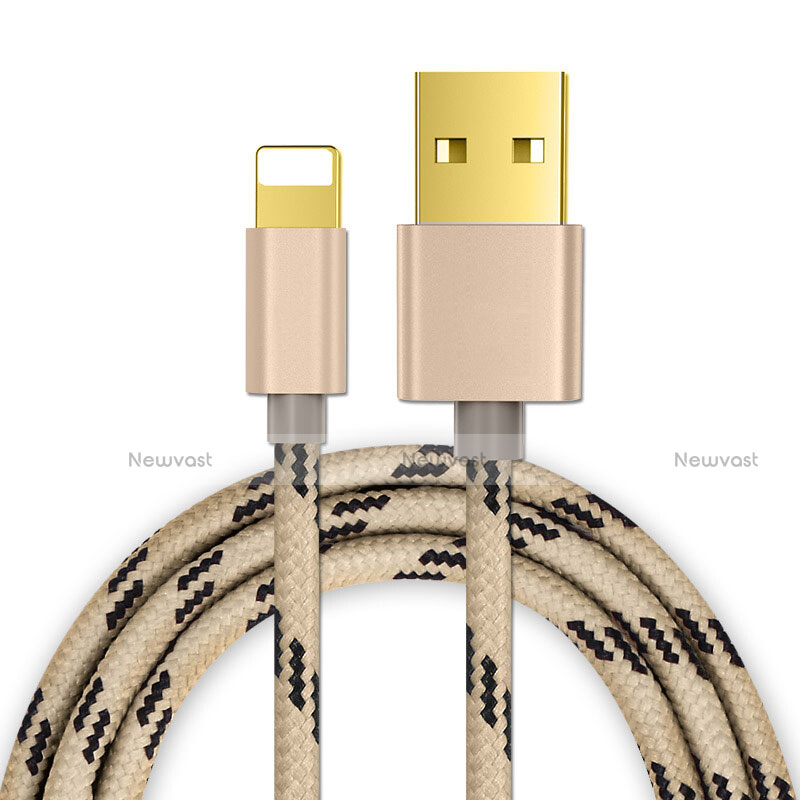 Charger USB Data Cable Charging Cord L01 for Apple iPhone 6 Plus Gold