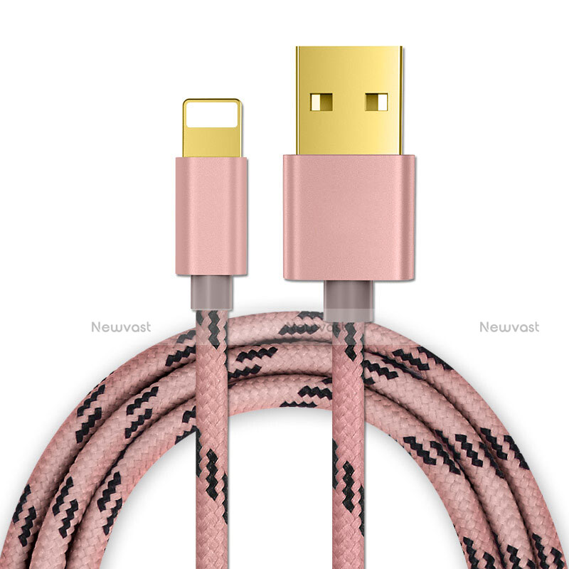 Charger USB Data Cable Charging Cord L01 for Apple iPhone Xs Max Rose Gold