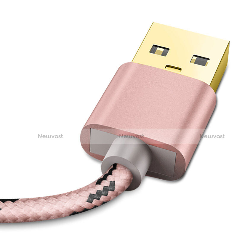 Charger USB Data Cable Charging Cord L01 for Apple iPhone Xs Max Rose Gold