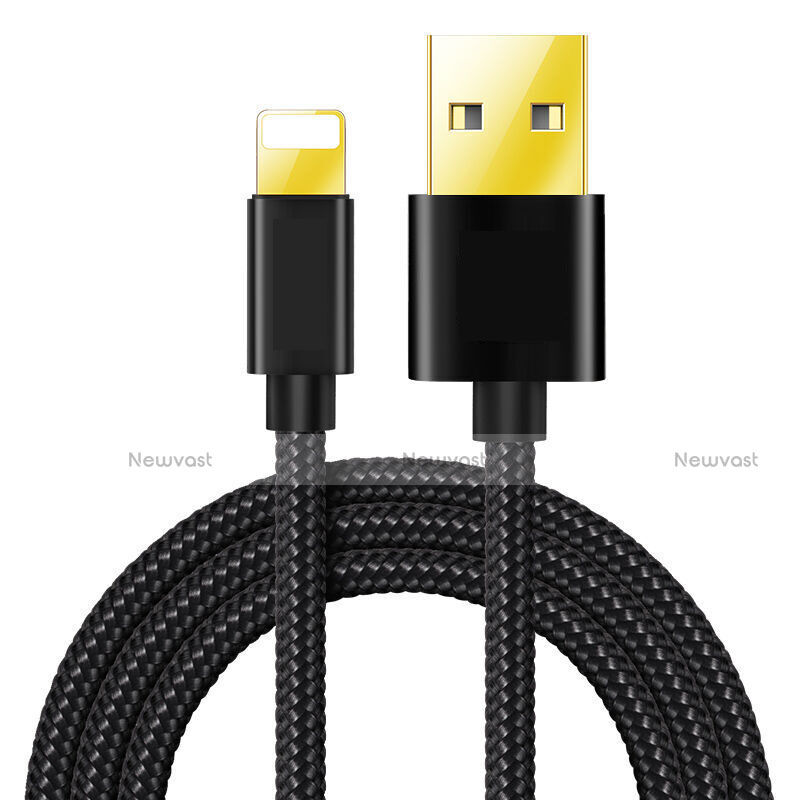 Charger USB Data Cable Charging Cord L02 for Apple iPad 10.2 (2020) Black