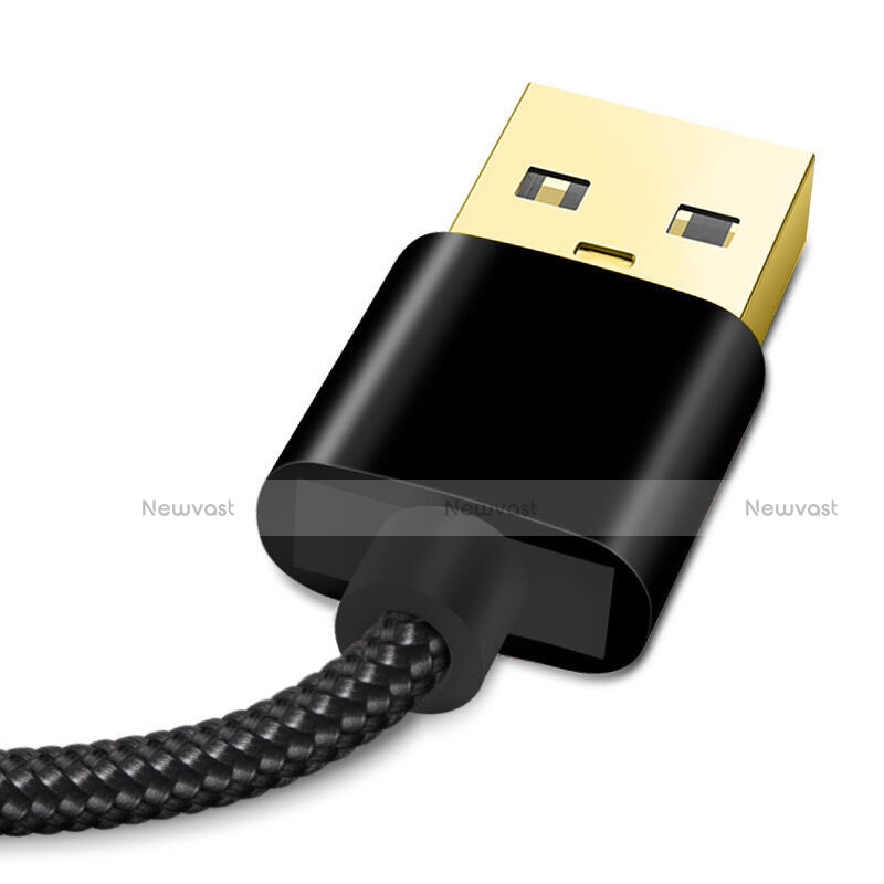 Charger USB Data Cable Charging Cord L02 for Apple iPad 4 Black