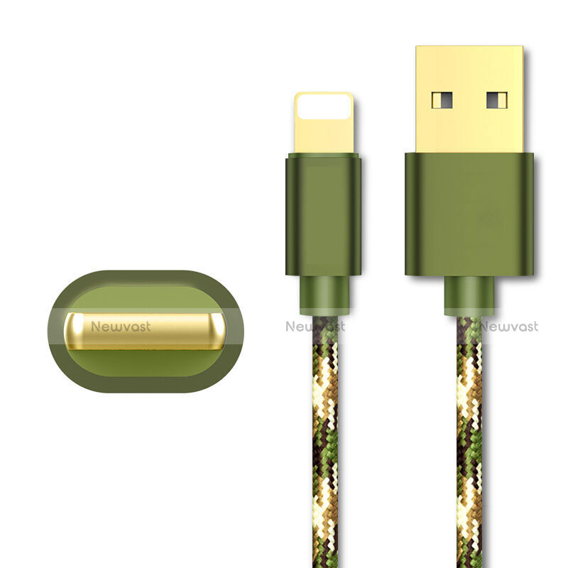 Charger USB Data Cable Charging Cord L03 for Apple iPad 10.2 (2020) Green