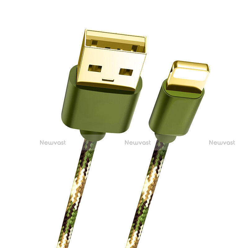 Charger USB Data Cable Charging Cord L03 for Apple iPhone Xs Max Green
