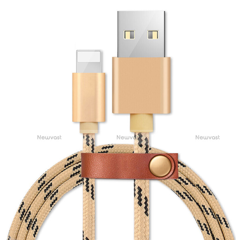 Charger USB Data Cable Charging Cord L05 for Apple iPod Touch 5 Gold