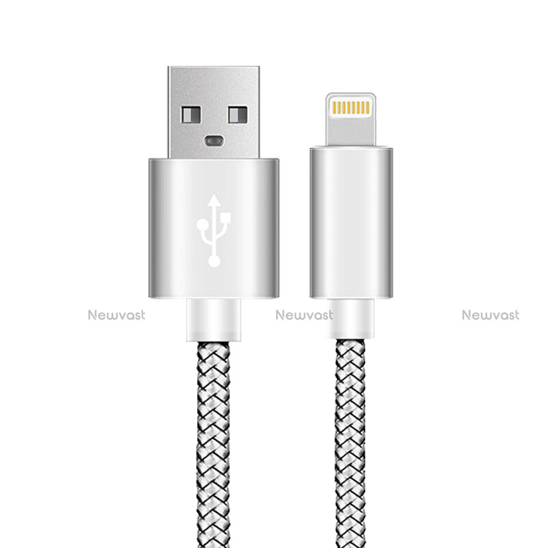 Charger USB Data Cable Charging Cord L07 for Apple iPad 10.2 (2020) Silver